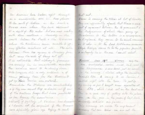 Diary, R. W. Taylor, Army Cyclists Corps (48)