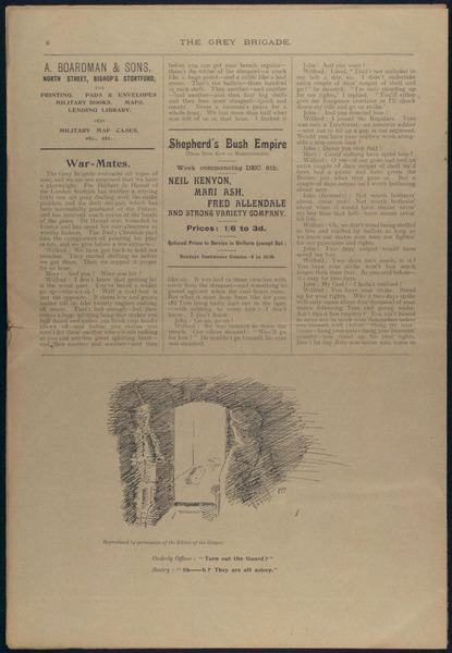 The Grey Brigade and Richmond Camp News: 11th December 1915 (6)
