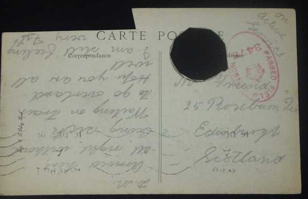Postcards sent home by Charles Friend (1)