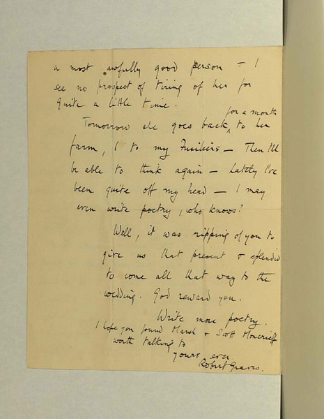 Letter: To Wilfred Owen (2)