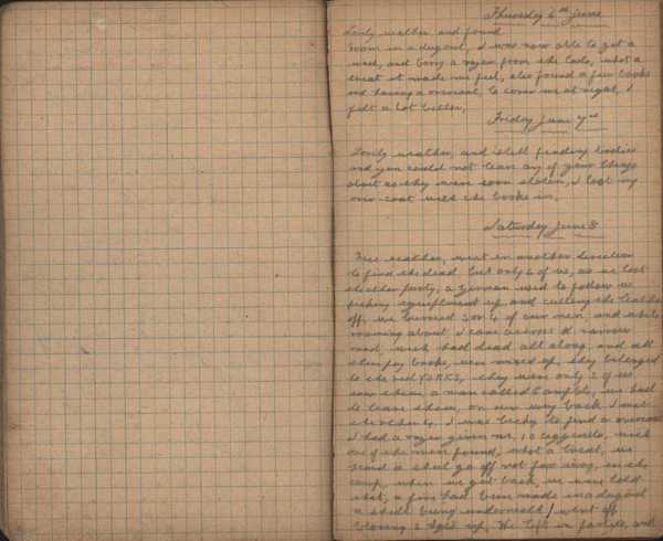 Diary as a P.O.W. of C.S.M Peter McNally of the 4th Batt. East Yorks (11)