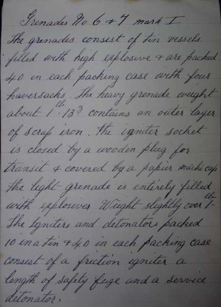 Hand grenade lecture notes by Lance Corporal Robert Rafton (21)