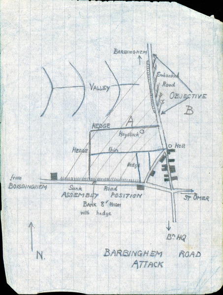 Barbinghem Attack: Field Maps, 1917