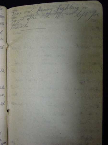 Notebook of Private Arthur Snape of the 1/8th Lancs Fusiliers, including notes on training, poems, and diary (85)