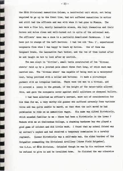 Extracts from "Things heard, seen and remembered" unpublished memoirs of Lt. Col. Justin Hooper (9)