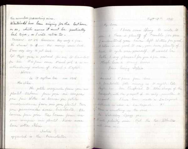 Diary, R. W. Taylor, Army Cyclists Corps (18)