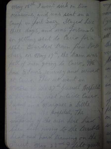 Notebook of Private Arthur Snape of the 1/8th Lancs Fusiliers, including notes on training, poems, and diary (73)