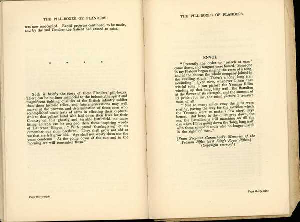 Book entitled  'The Pill-boxes of Flanders', Col. E. G. L. Thurlow. From the effects of Charles W. Carr (22)