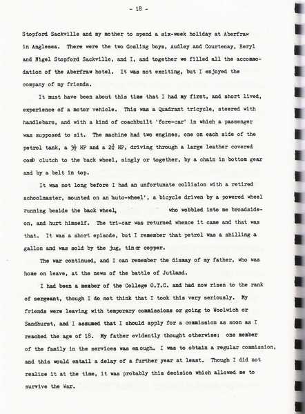 Extracts from "Things heard, seen and remembered" unpublished memoirs of Lt. Col. Justin Hooper (4)