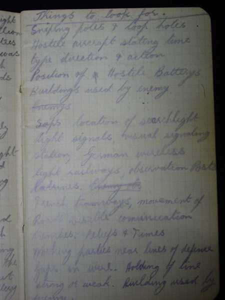 Notebook of Private Arthur Snape of the 1/8th Lancs Fusiliers, including notes on training, poems, and diary (15)