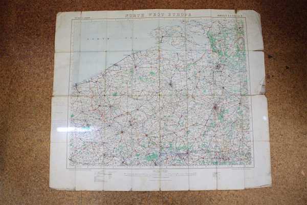 Map of Northern Europe (North West Europe: Sheet 1 and Part of 4), scale 1/250000, annotated by James Cross (2)