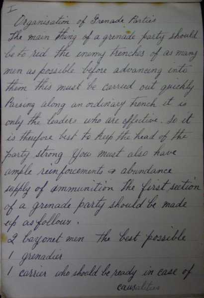 Hand grenade lecture notes by Lance Corporal Robert Rafton (26)