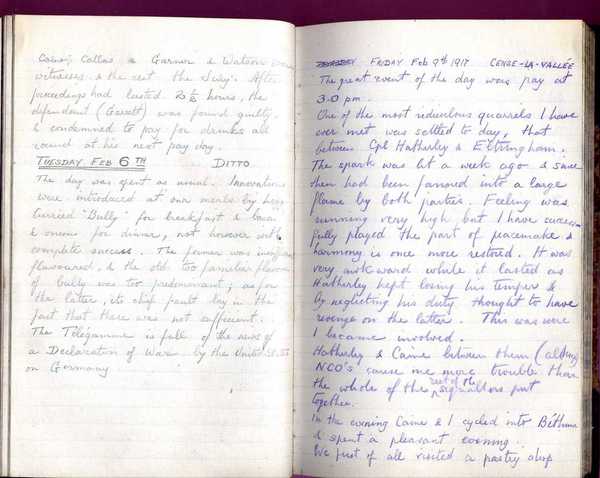 Diary, R. W. Taylor, Army Cyclists Corps (8)