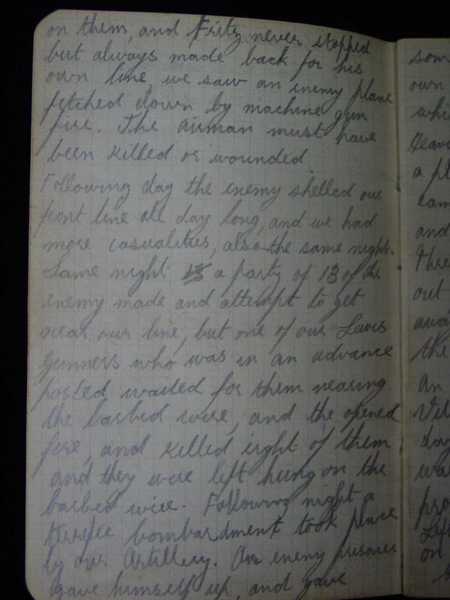 Notebook of Private Arthur Snape of the 1/8th Lancs Fusiliers, including notes on training, poems, and diary (18)