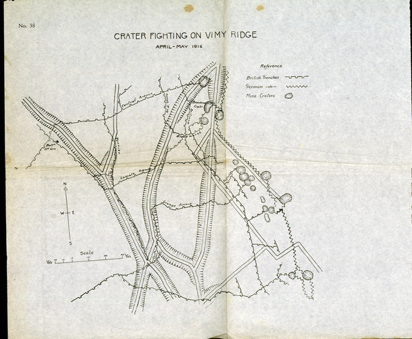 Crater Fighting on Vimy Ridge: Field Maps, 1917