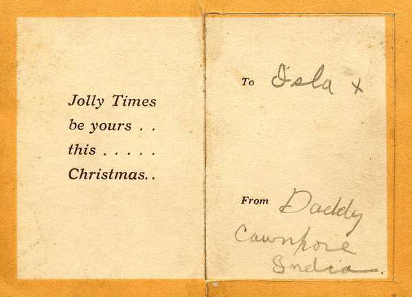 Christmas card sent by Joseph Bullock (2)