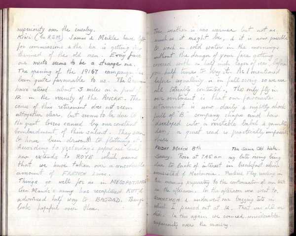 Diary, R. W. Taylor, Army Cyclists Corps (6)