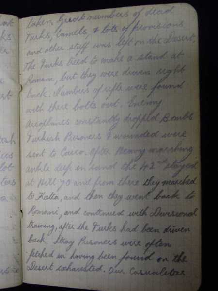 Notebook of Private Arthur Snape of the 1/8th Lancs Fusiliers, including notes on training, poems, and diary (83)