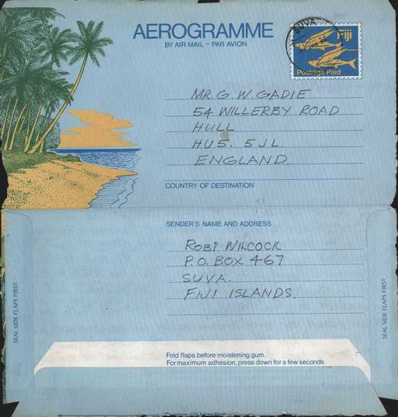 Aerogramme letter with information about Private Walter Goodwill (3)