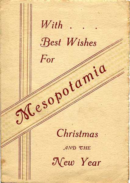 Christmas card sent by Joseph Bullock (1)
