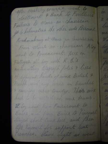 Notebook of Private Arthur Snape of the 1/8th Lancs Fusiliers, including notes on training, poems, and diary (7)