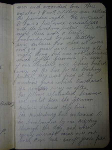 Notebook of Private Arthur Snape of the 1/8th Lancs Fusiliers, including notes on training, poems, and diary (17)