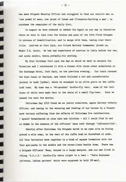 Extracts from "Things heard, seen and remembered" unpublished memoirs of Lt. Col. Justin Hooper (17)