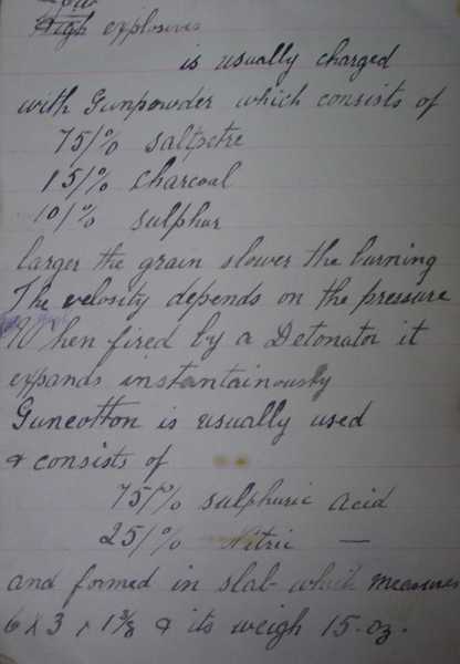 Hand grenade lecture notes by Lance Corporal Robert Rafton (3)