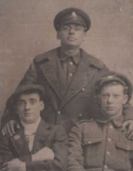 Photograph of John Cawkwell, Thomas Cawkwell, and another man (1)
