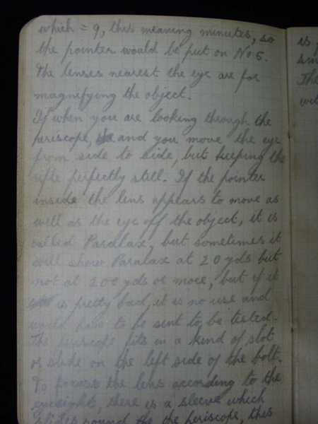 Notebook of Private Arthur Snape of the 1/8th Lancs Fusiliers, including notes on training, poems, and diary (28)