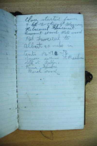 Notebook carried by John Barnard during his service in France (3)