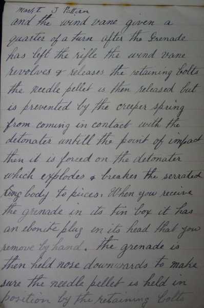 Hand grenade lecture notes by Lance Corporal Robert Rafton (15)