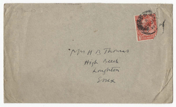 Letter: To Helen Thomas.