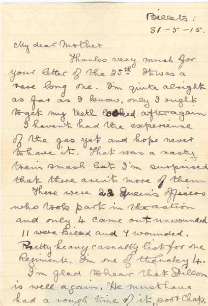Letters of Hew Hutchison Grieg to his mother (14)