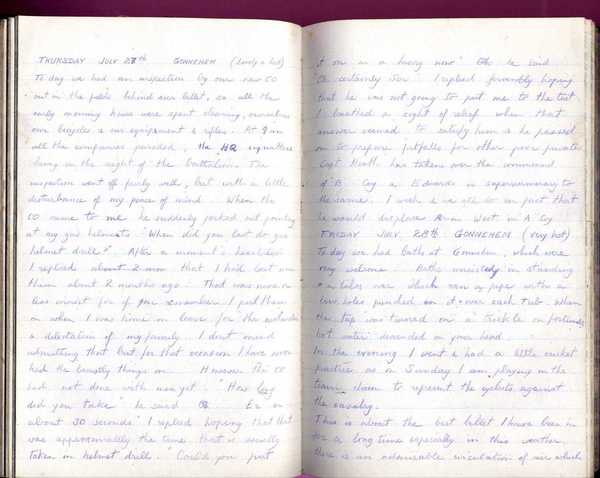 Diary, R. W. Taylor, Army Cyclists Corps (26)