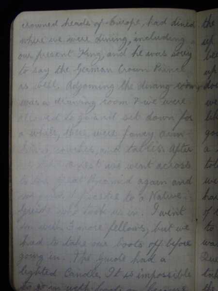 Notebook of Private Arthur Snape of the 1/8th Lancs Fusiliers, including notes on training, poems, and diary (76)