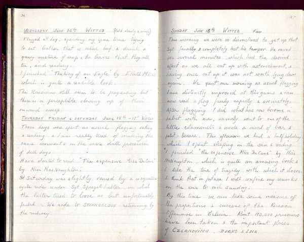 Diary, R. W. Taylor, Army Cyclists Corps (49)