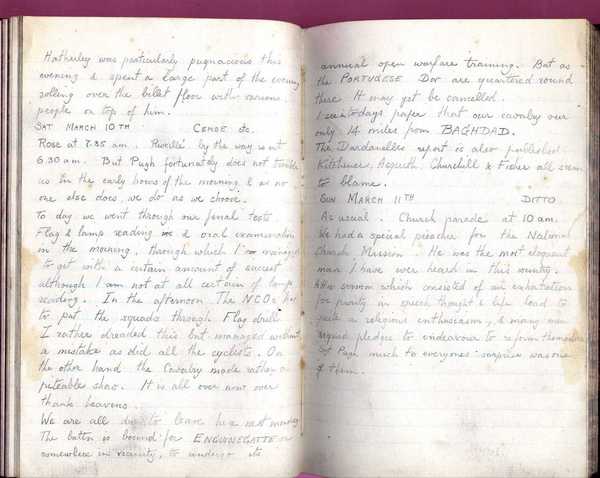 Diary, R. W. Taylor, Army Cyclists Corps (5)
