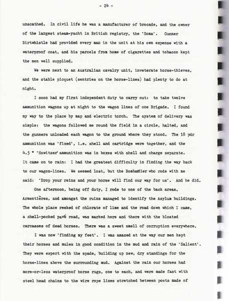 Extracts from "Things heard, seen and remembered" unpublished memoirs of Lt. Col. Justin Hooper (10)