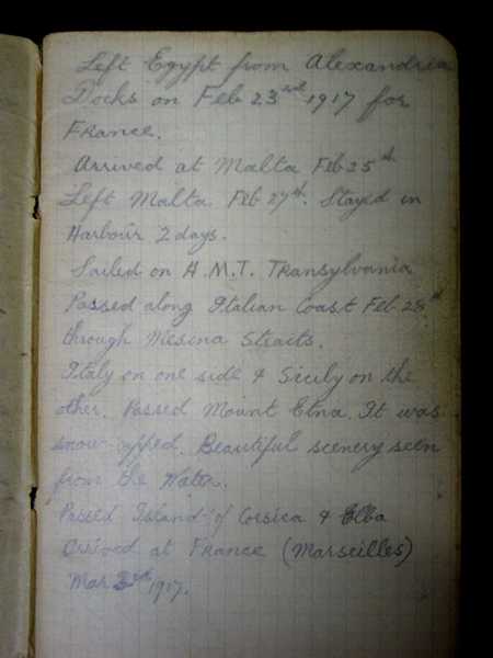 Notebook of Private Arthur Snape of the 1/8th Lancs Fusiliers, including notes on training, poems, and diary (3)