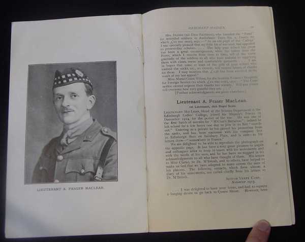 Letters of Lieutenant A. Fraser MacLean, 16th Royal Scots.  The 'Merchant Maiden' Magazine (2)