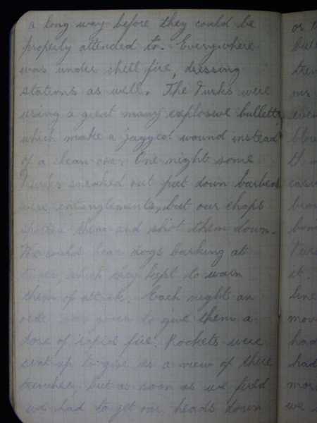 Notebook of Private Arthur Snape of the 1/8th Lancs Fusiliers, including notes on training, poems, and diary (56)