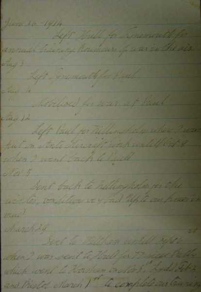 Diary of Benjamin Lloyd, Royal Artillery (2)