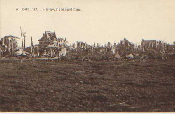 Photograph and postcard of Bailleul (2)