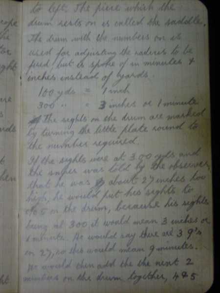 Notebook of Private Arthur Snape of the 1/8th Lancs Fusiliers, including notes on training, poems, and diary (27)