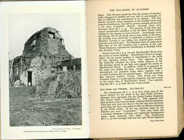 Book entitled  'The Pill-boxes of Flanders', Col. E. G. L. Thurlow. From the effects of Charles W. Carr (25)