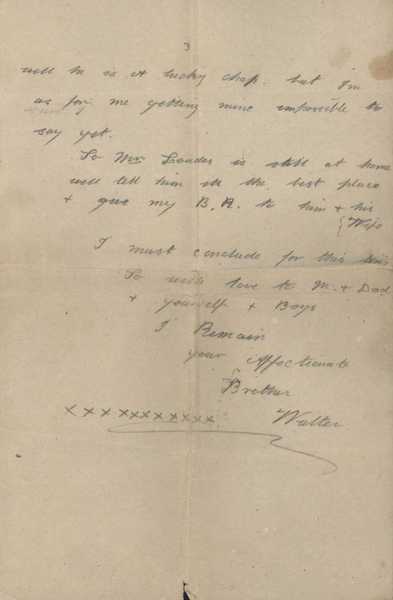 Letter from Walter Edward Pitcher (3)