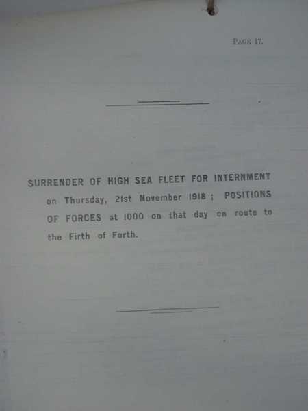 Naval Armistice terms with a complete list of the interned German High Seas Fleet (19)