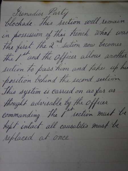 Hand grenade lecture notes by Lance Corporal Robert Rafton (28)