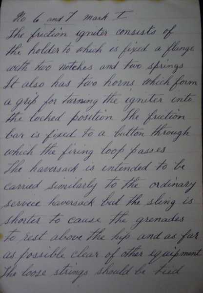 Hand grenade lecture notes by Lance Corporal Robert Rafton (22)